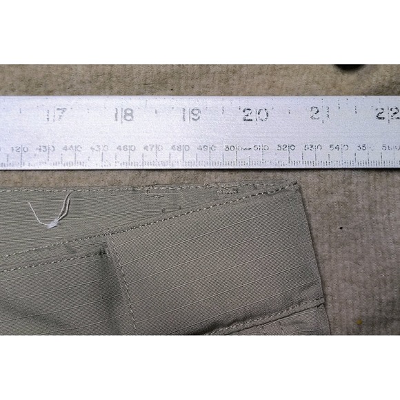 Tru SPEC Pants Mens 42x32 Beige Cargo Straight Leg Rigid Work Flap Pockets - Picture 8 of 9